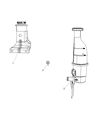 Diagram for 2009 Chrysler PT Cruiser Power Steering Reservoir - 5272351AD