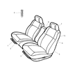 Diagram for 2004 Dodge Intrepid Armrest - YY461DVAA