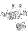 Diagram for 2005 Jeep Liberty Torque Converter - 4736454AA