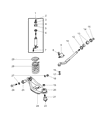 Diagram for Dodge Ram Van Control Arm - 52106104AA