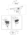 Diagram for Jeep Grand Cherokee Tail Light - 68142943AD