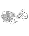 Diagram for Dodge Stratus Drive Belt - 4792998AA