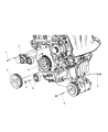 Diagram for Dodge Neon Crankshaft Pulley - 4777681AB