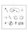 Diagram for 2007 Dodge Dakota Fog Light - 82209046