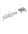 Diagram for 2001 Jeep Wrangler Exhaust Heat Shield - 55176205