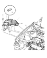 Diagram for Dodge Caravan Air Intake Coupling - 4861414AA