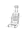 Diagram for 2008 Jeep Wrangler Seat Cover - 1KH851J3AA