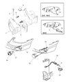 Diagram for 2000 Chrysler Sebring Side Marker Light - 5288895AB