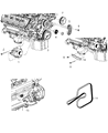 Diagram for Chrysler 300 A/C Idler Pulley - 68061368AA