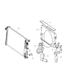 Diagram for 2008 Dodge Sprinter 3500 Fan Shroud - 68013659AA