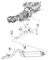 Diagram for 2006 Jeep Liberty Exhaust Hanger - 52128905AA