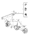 Diagram for Ram 2500 Brake Line - 68394674AD