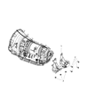 Diagram for 2021 Ram 3500 Transmission Mount - 68349270AB
