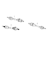 Diagram for Mopar Axle Shaft - 52123739AC