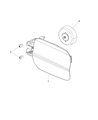 Diagram for Chrysler Fuel Door - 68040387AA