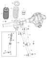 Diagram for Ram 2500 Control Arm - 68349302AA