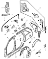 Diagram for Chrysler Pacifica Wheelhouse - 4857649AD