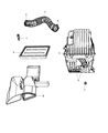 Diagram for Mopar Air Filter Box - 4891913AC