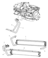 Diagram for 2002 Chrysler PT Cruiser Oil Cooler - 5086548AA