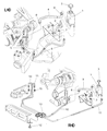 Diagram for 1997 Jeep Wrangler Power Steering Reservoir - 52087713AB