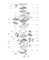 Diagram for 2021 Ram 3500 Cup Holder - 1QA11TX7AA