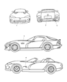 Diagram for 2000 Dodge Viper Emblem - JW40M3X