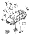 Diagram for 2004 Chrysler Pacifica Body Control Module - 4727604AE