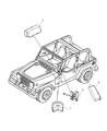 Diagram for 2007 Jeep Wrangler Air Bag - 5KC81XDVAD