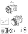 Diagram for 2016 Jeep Compass A/C Compressor - 55111610AC