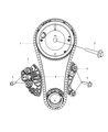 Diagram for Chrysler Timing Chain Tensioner - 53022115AH
