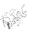 Diagram for Jeep Wrangler Transmission Oil Cooler Hose - 68282492AB