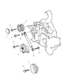 Diagram for 2005 Chrysler Crossfire Belt Tensioner - 5096525AA