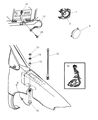 Diagram for 1998 Dodge Grand Caravan Car Speakers - 4685572AB