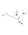 Diagram for Dodge Caliber Sway Bar Kit - 5105100AB