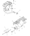 Diagram for 1998 Dodge Dakota Catalytic Converter - E0055191