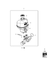 Diagram for 2017 Ram 2500 Brake Master Cylinder Reservoir - 68285797AA