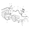 Diagram for 2001 Dodge Ram 1500 Brake Line - 52009575AC