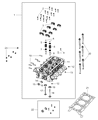 Diagram for Mopar Cylinder Head Gasket - 68147397AA