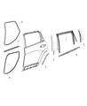 Diagram for 2022 Jeep Cherokee Door Seal - 68486167AA