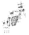 Diagram for Jeep Wrangler Window Regulator - 68301954AA