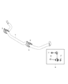 Diagram for Dodge Sway Bar Kit - 68252205AB