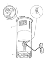 Diagram for 1999 Chrysler LHS Fuel Level Sensor - 5003959AB