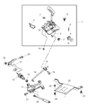 Diagram for 2005 Jeep Wrangler Automatic Transmission Shift Levers - 52104080AF