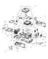 Diagram for 2014 Ram 1500 Automatic Transmission Shift Levers - 5MD141U7AA