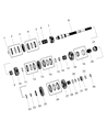 Diagram for 2009 Dodge Challenger Mainshaft Washer - 4626562