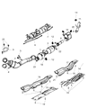 Diagram for Dodge Ram 2500 Exhaust Pipe - 68035059AA