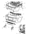 Diagram for 2012 Chrysler 300 Bumper - 68127951AC