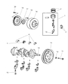 Diagram for Chrysler Town & Country Piston Ring Set - 5241052
