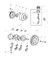 Diagram for 1997 Chrysler Concorde Piston Ring Set - 5241052