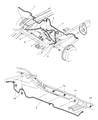 Diagram for 1998 Dodge Dakota Brake Line - 52009890AA